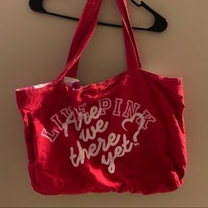 Canvas beach tote Victoria Secret PINK